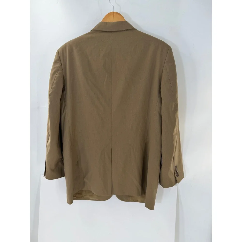Jos. A. Bank Signature Coll Tan Wool Blazer Sport Coat 2 Button 44 RG Portly